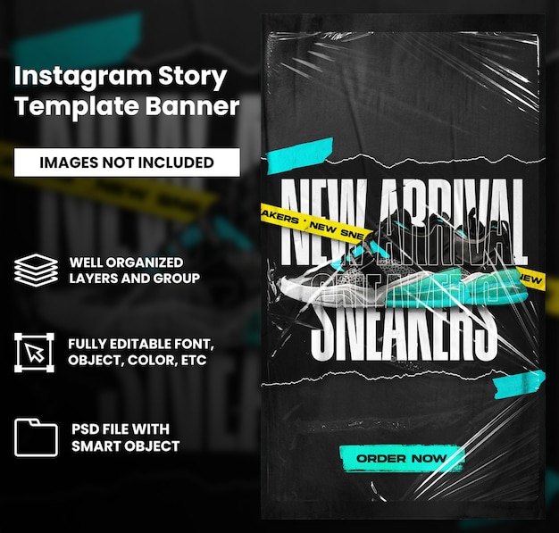 Sport shoes sale for social media instagram post and story stories template design