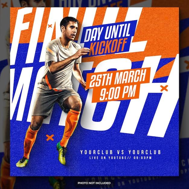 Sport social media banner template