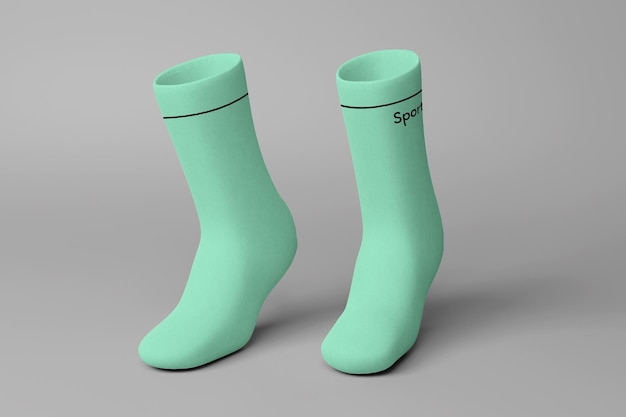 Sport Socks Mockup