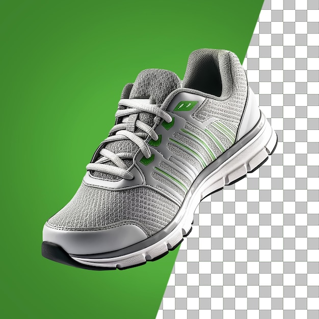 A sport walking shoe with transparent background