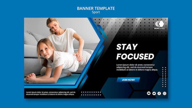 PSD sports banner template