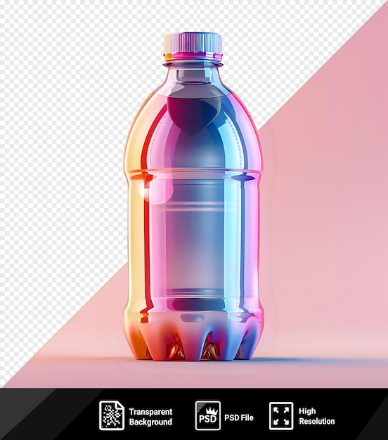 sports drink bottle on a pink background png psd