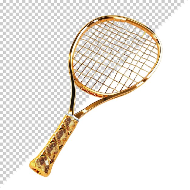 Sports equipment set badminton racket and tennis ball sports day on isolated background