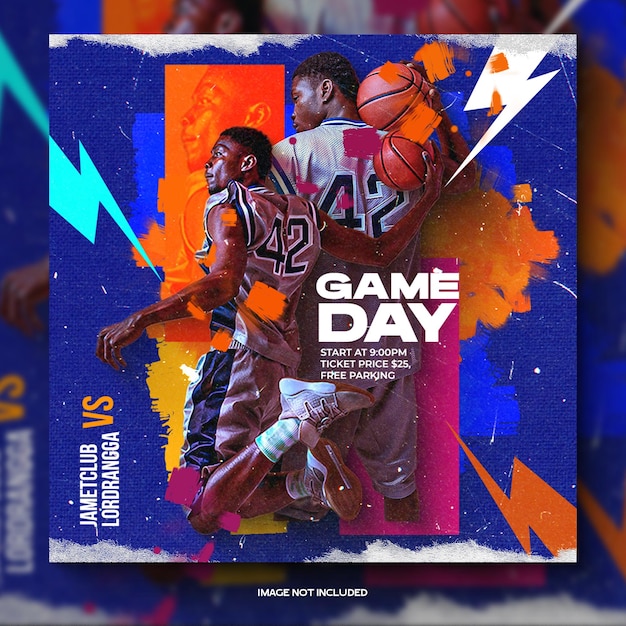 Sports event flyer template