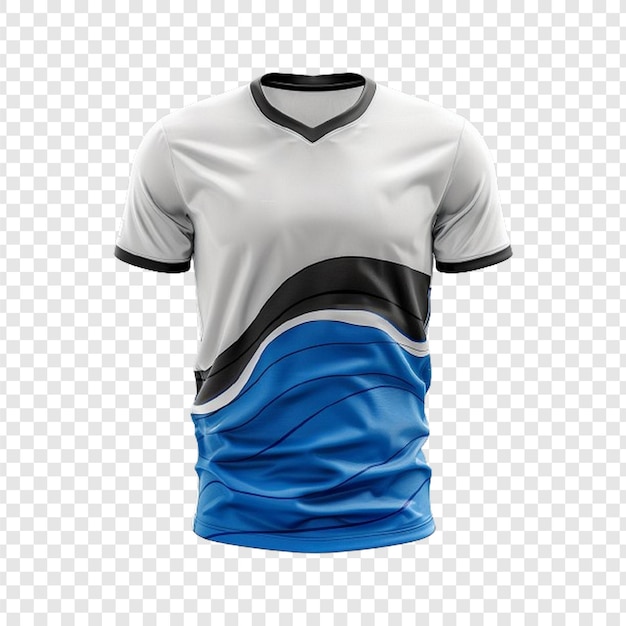 Sports jersey design isolated on transparent background