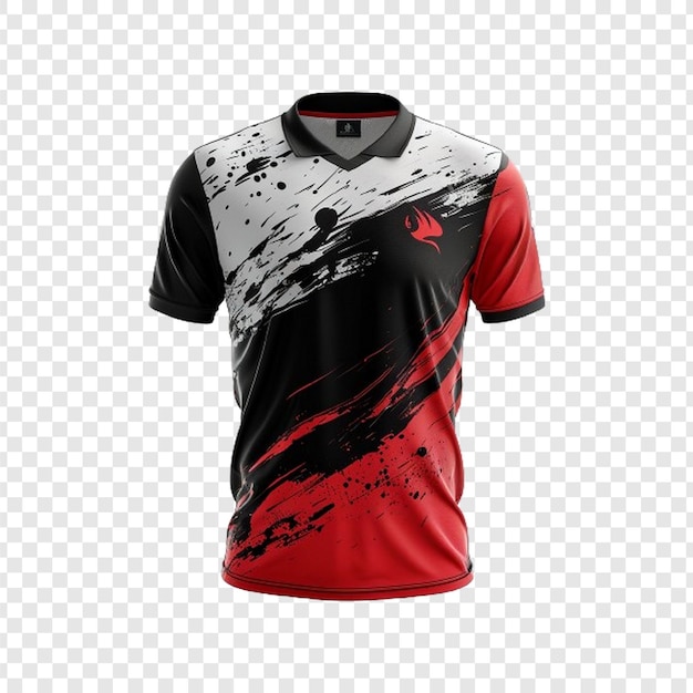 Sports jersey design isolated on transparent background