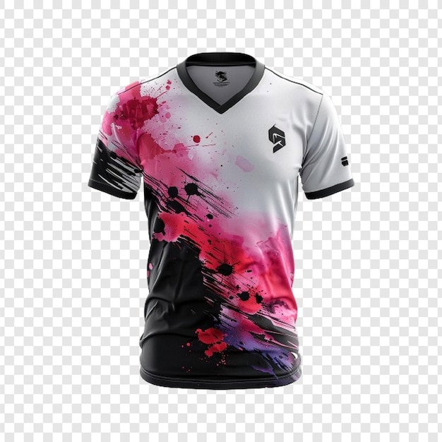 Sports jersey design isolated on transparent background