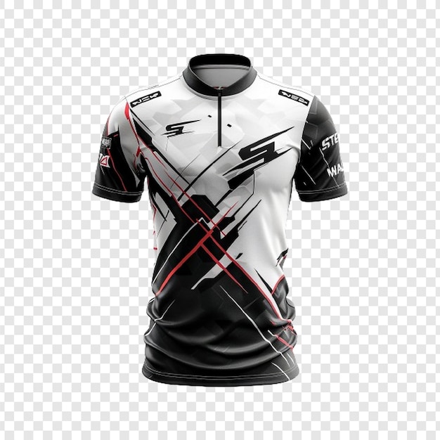 Sports jersey design isolated on transparent background