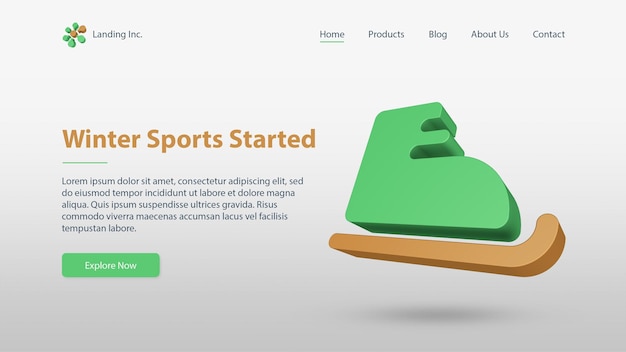 Sports Landing Page