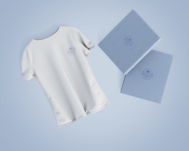 PSD sports shirt mockup with brand logo