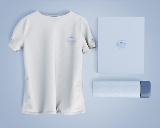 Sports shirt mockup with brand logo