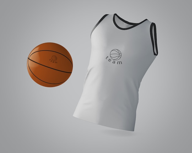 Sports shirt mockup with brand logo