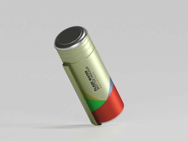 Sports water bottle mockup