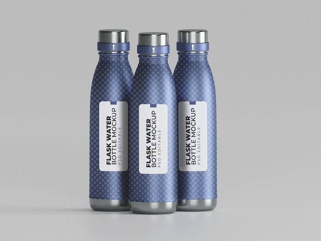 Sports water bottle mockup