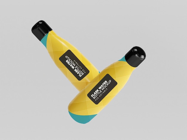 Sports water bottle mockup