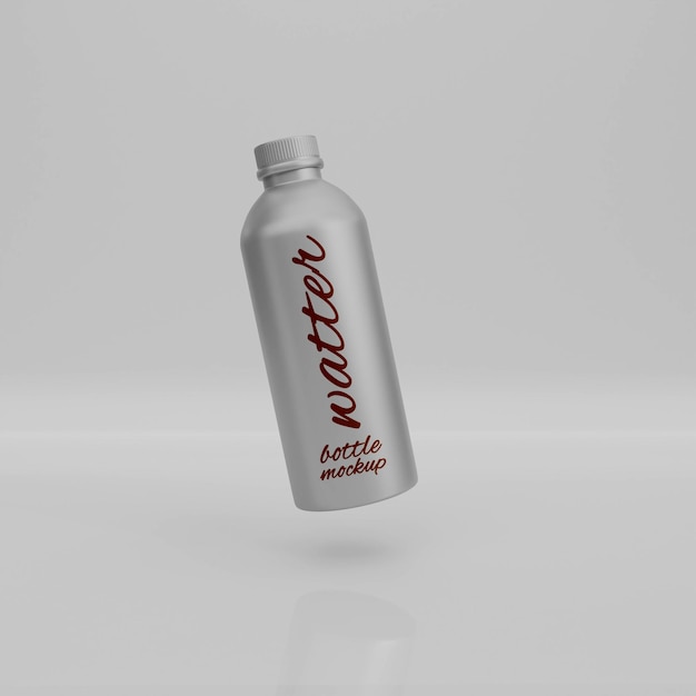 Sporty water bottle PSD mockup design