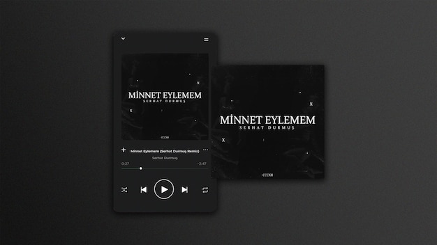 Spotify Record Presentation Mockup