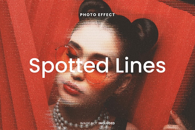 Spotted Lines Photo Effect