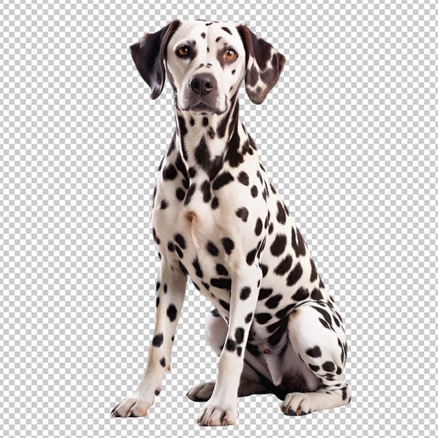 PSD spotty dalmatian isolated on transparent background