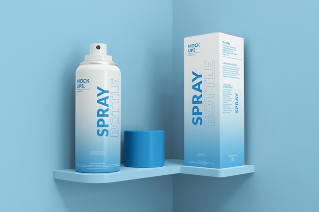 Spray Bottle Mockup