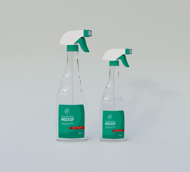 Spray Bottle Mockup