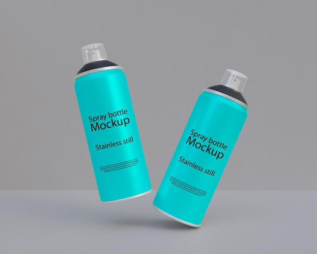 Spray bottle mockup