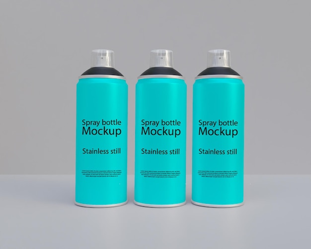 Spray bottle mockup