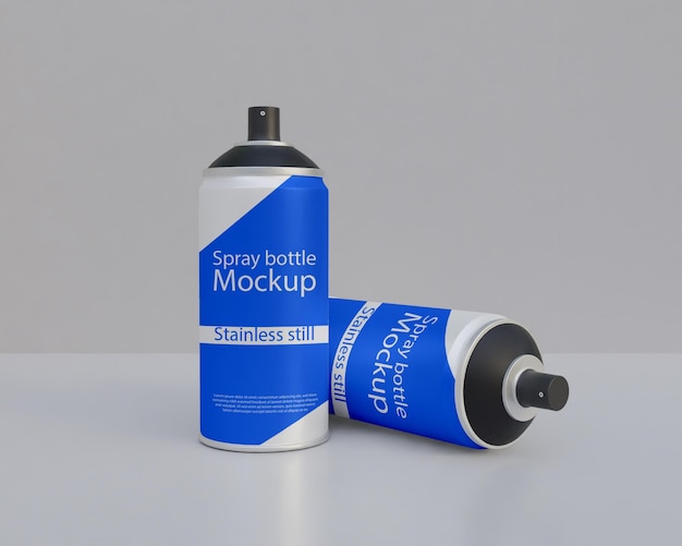 Spray bottle mockup