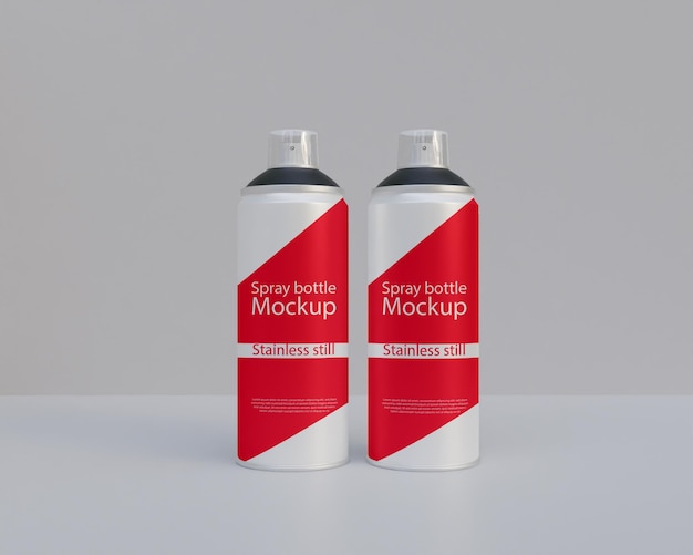 Spray bottle mockup