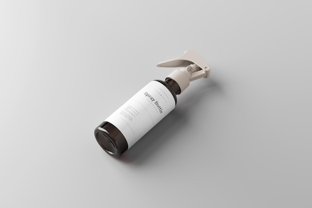 spray bottle mockup