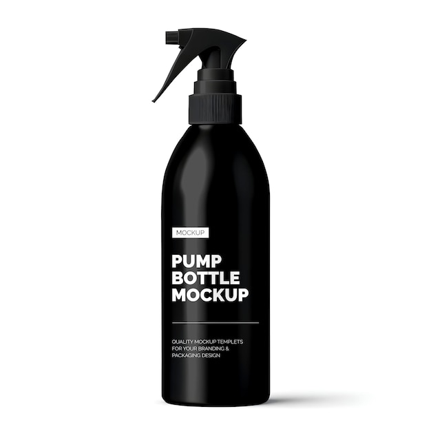 PSD spray bottle mockup