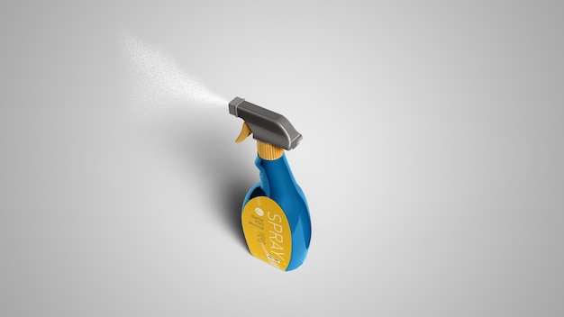 PSD spray bottle mockup