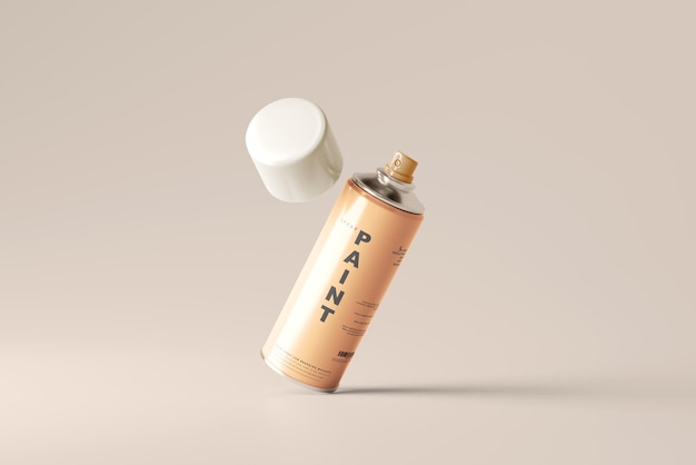 Spray Paint Can Mockup