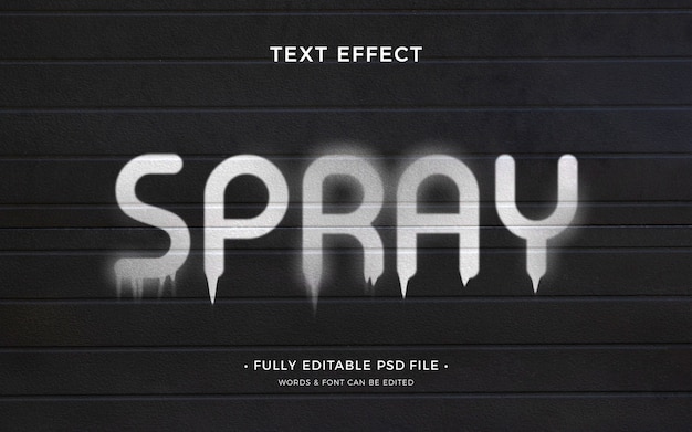 Spray paint text effect