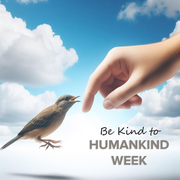 PSD spread kindness be kind to humankind week psd design