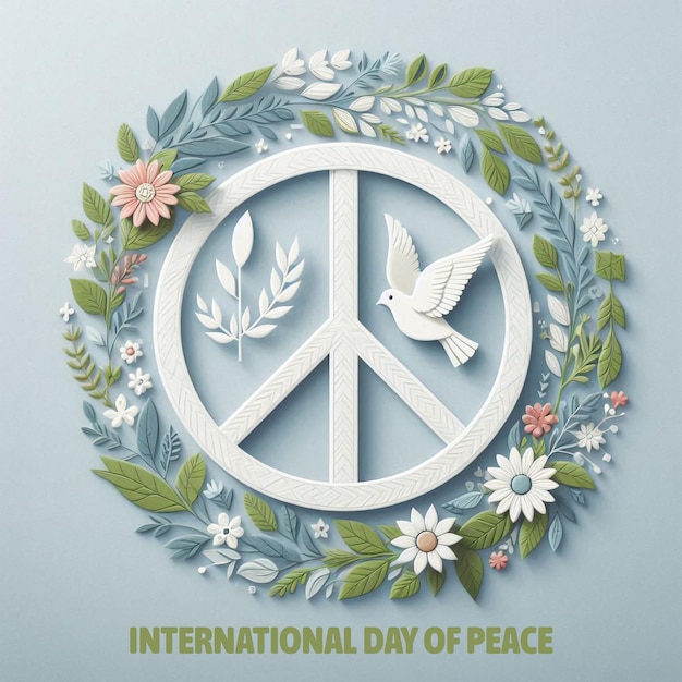 PSD spread peace international day of peace psd design