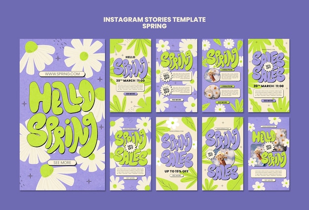 Spring discount template design