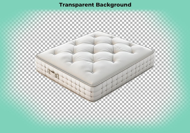 Spring mattress isolated on transparent background