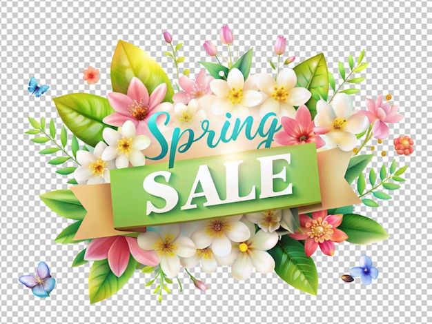 Spring sale text