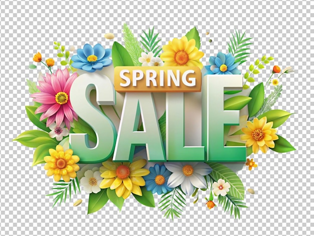 Spring sale text