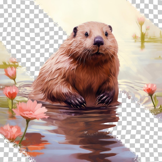 Springtime beaver