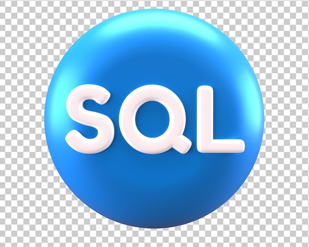 Sql icon 3d render