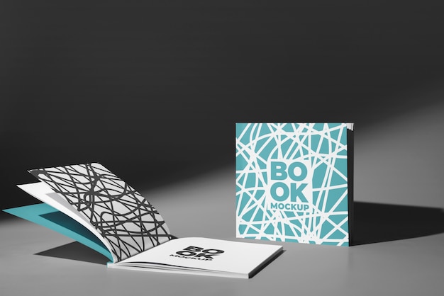 Square book or magazine mock-up design