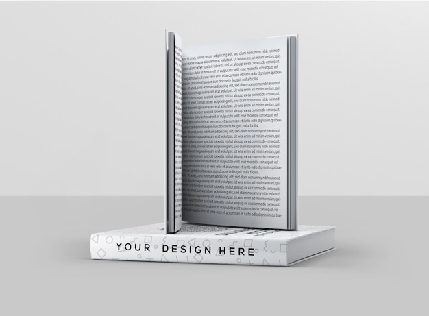 PSD square book mockup