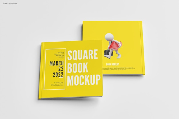 SQUARE BOOK MOCKUP