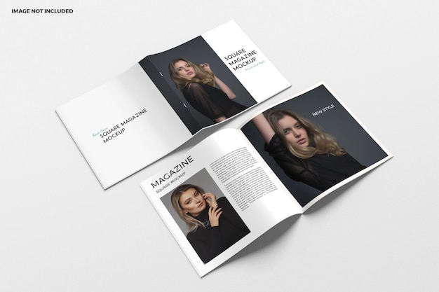 Square Brochure And Catalog Mockup