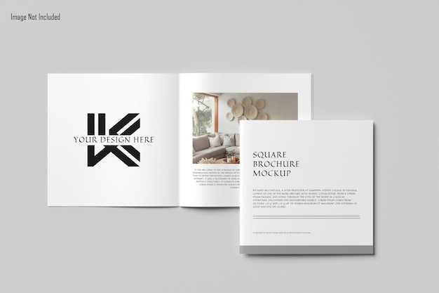 Square Brochure Mockup