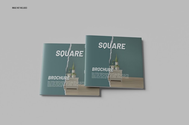 Square Brochure Mockup