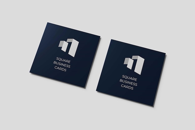 PSD square business cards