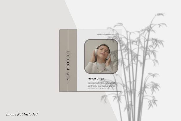 Square Flyer Mockup Premium Psd